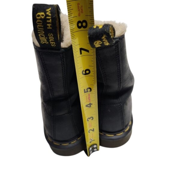 Dr. Martens Serena Black Fur-Lined Women's Boots - Picture 4 of 12